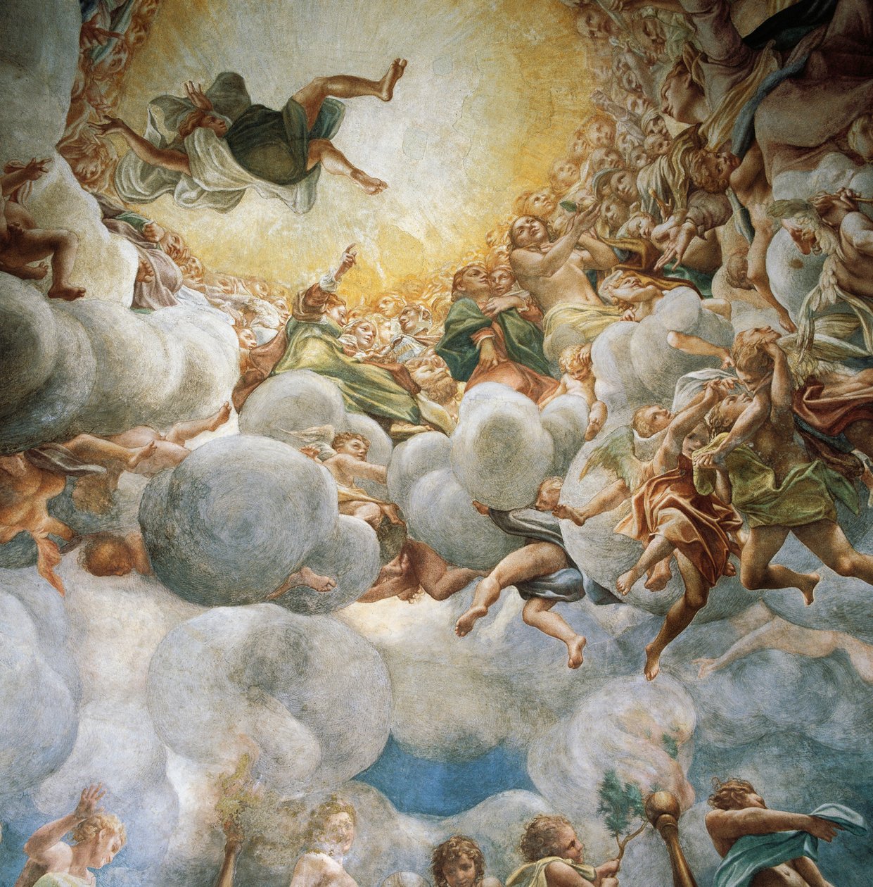 Eve and Mary Ascending (detail) by (c.1489 1534) Correggio
