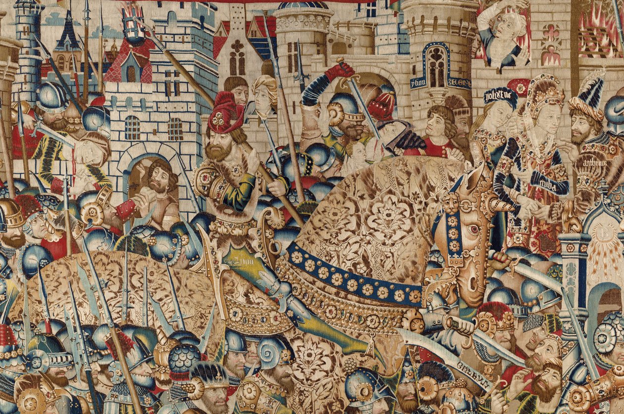 The Trojan War: The Destruction of Troy, c.1470 by (fl.1450-75) Master of Coetivy