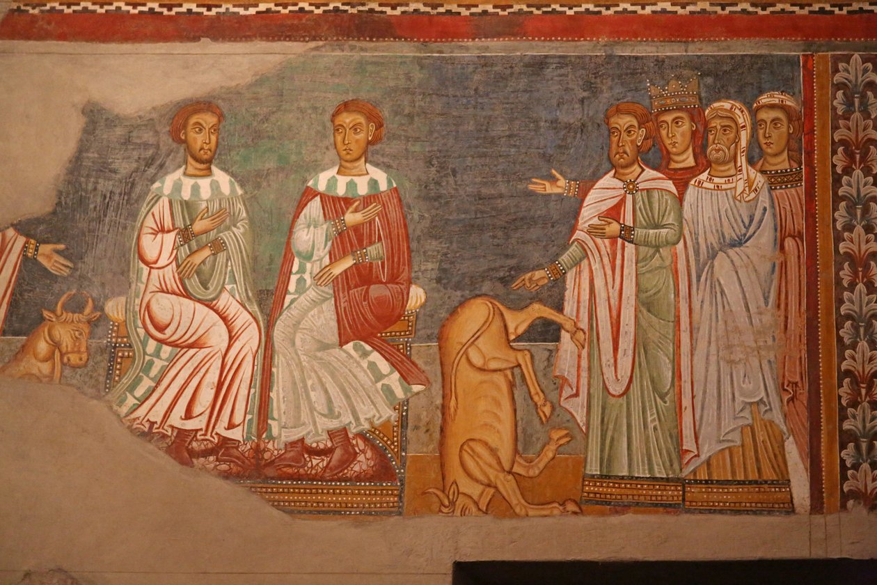 Scene from the Life of Emperor Constantine and St Sylvester by Unknown
