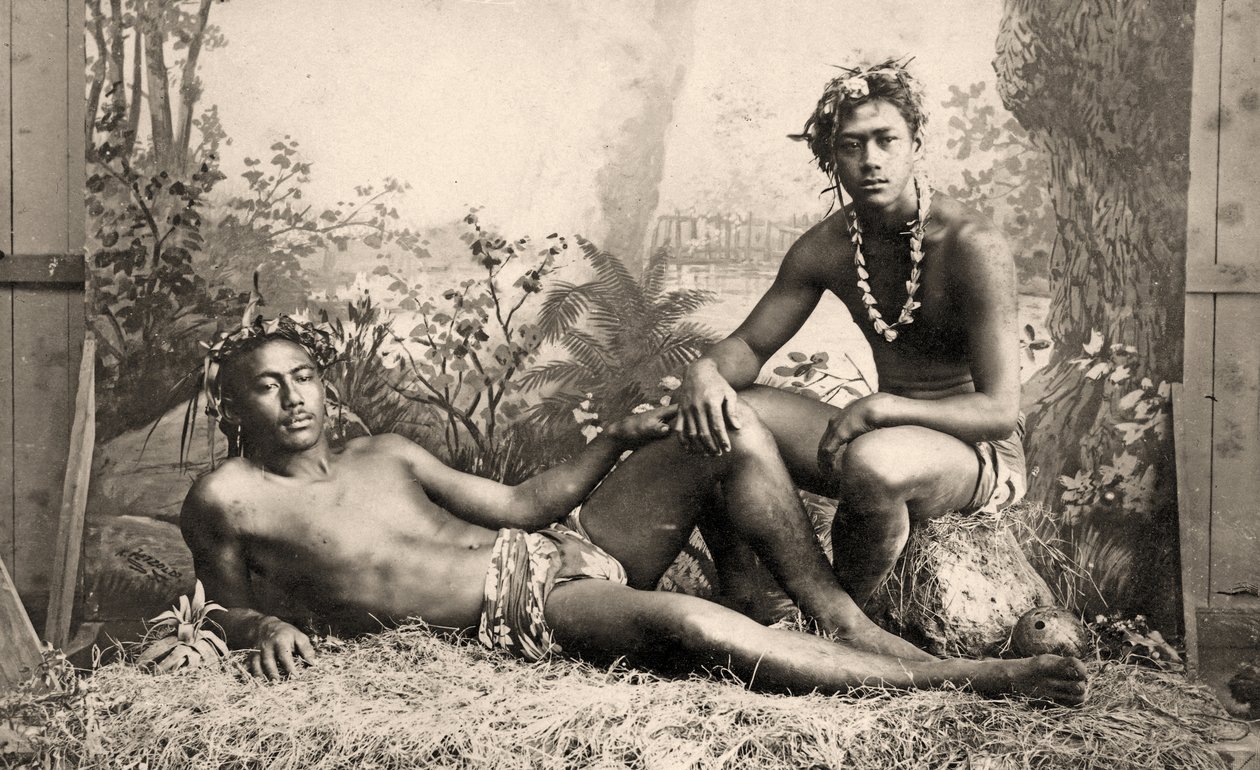 Two Male Dancers, Tahiti, 1887 by Unknown