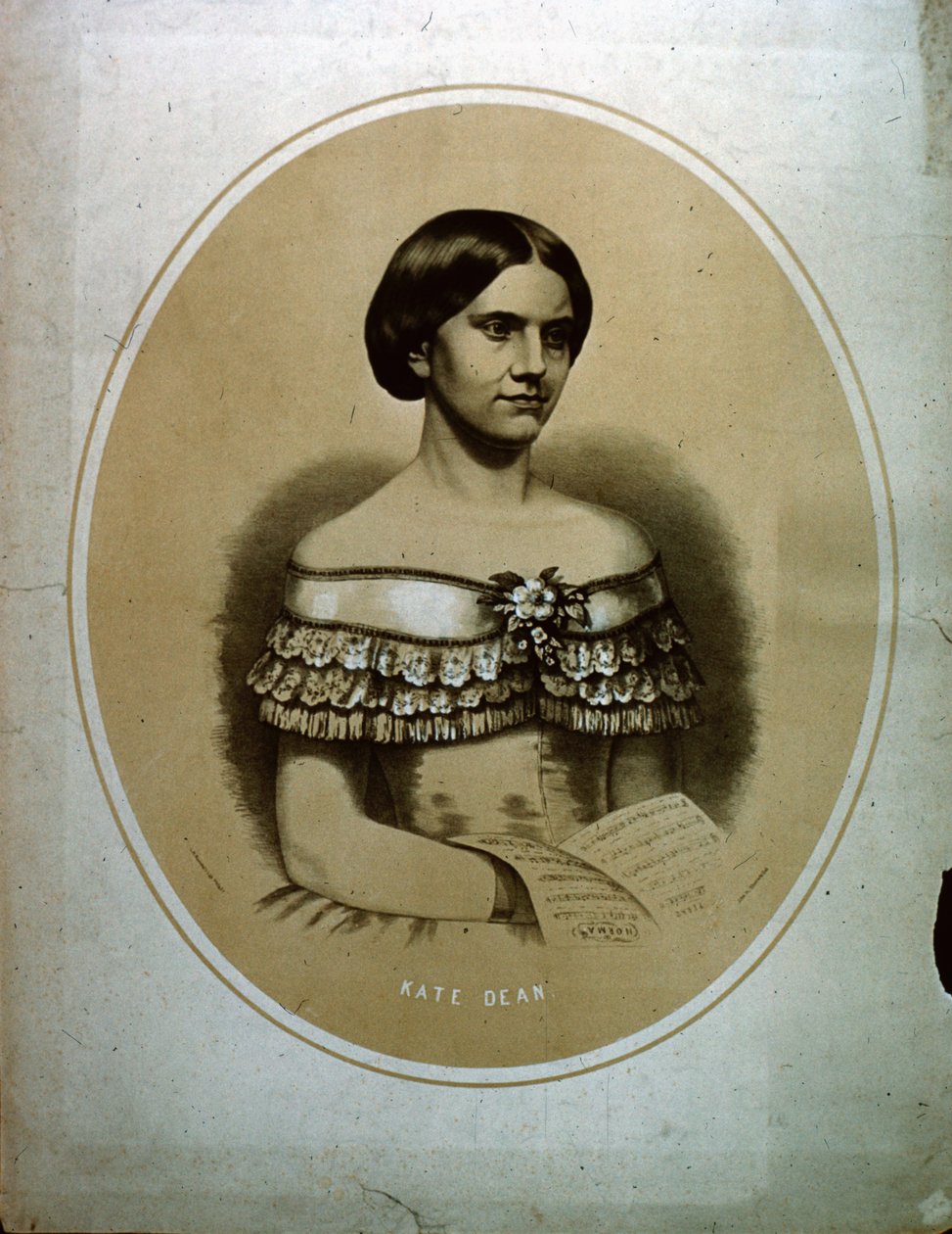 Kate Dean with Norma song book by American School