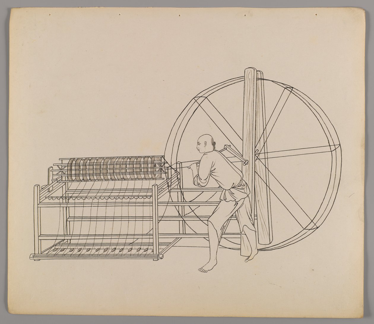 Album of separate leaves: Silk Cultivation and Production by Chinese School