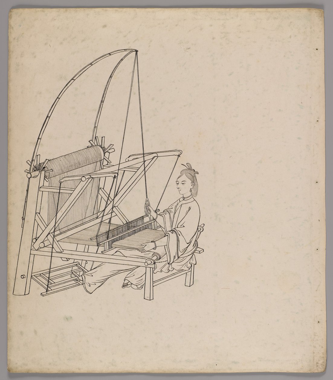 Album of separate leaves: Silk Cultivation and Production by Chinese School