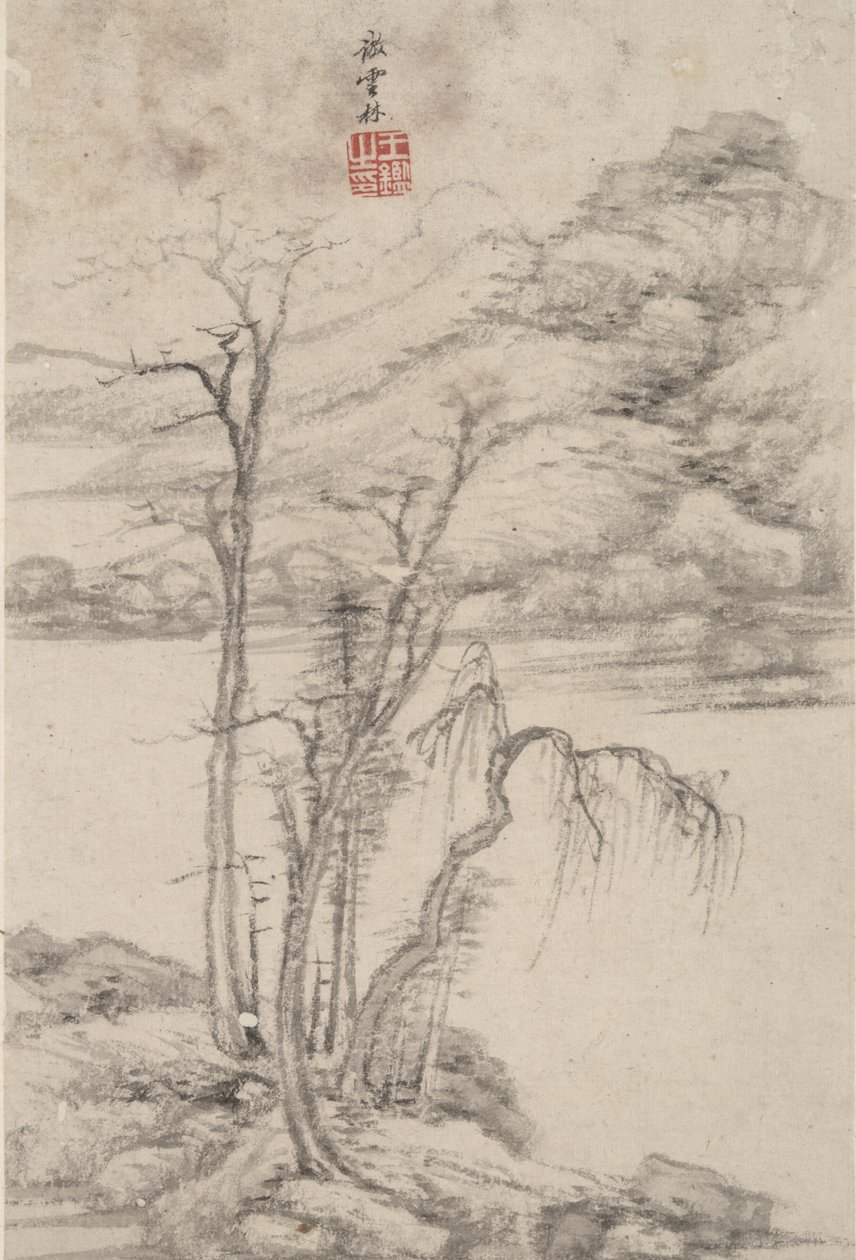 Landscape in the Style of Various Old Masters: In the Style of Ni Zan by Chinese School