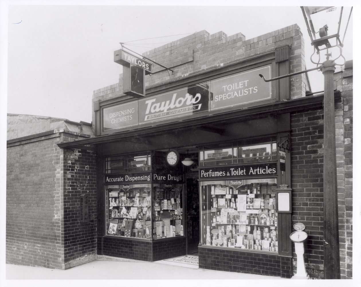 Taylors Chemists, Burley Road, Leeds, 20th April 1936 by English Photographer