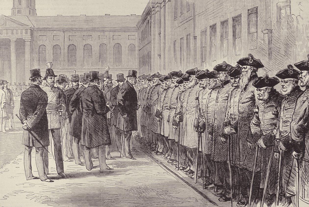 Bicentenary of Chelsea Hospital: Duke of Cambridge Inspecting the Pensioners by English School