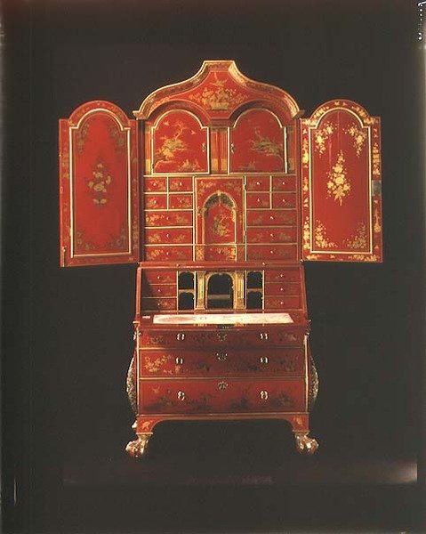 Bureau bookcase with open doors, English by English School