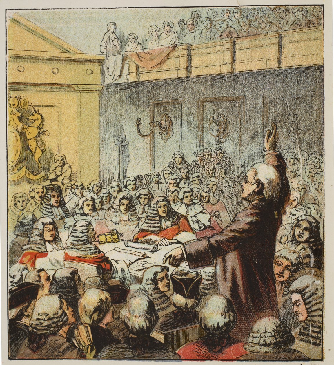 Burke, the Great Orator by English School