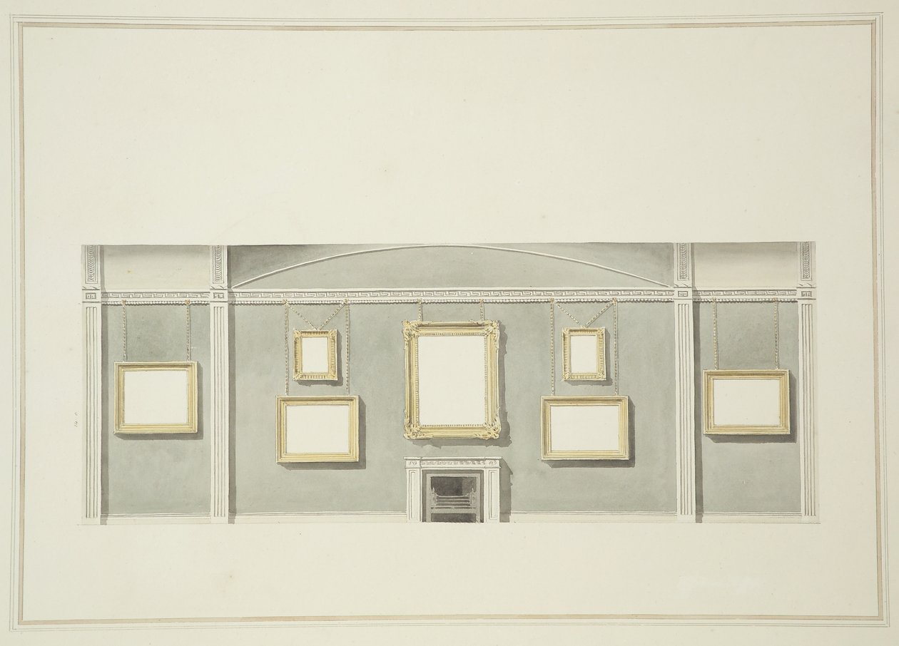 Designs for the Picture Hangs on one of the Long Walls of Sir John Leicester