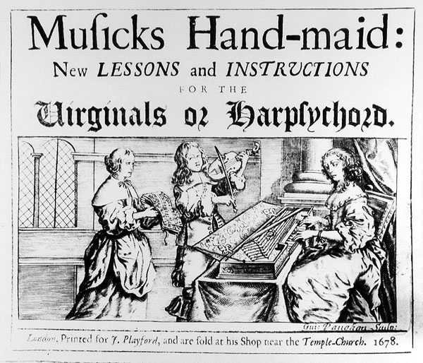 Musics Hand-Maid: New Lessons and Instructions for the Virginals or Harpsichords, 1678 by English School