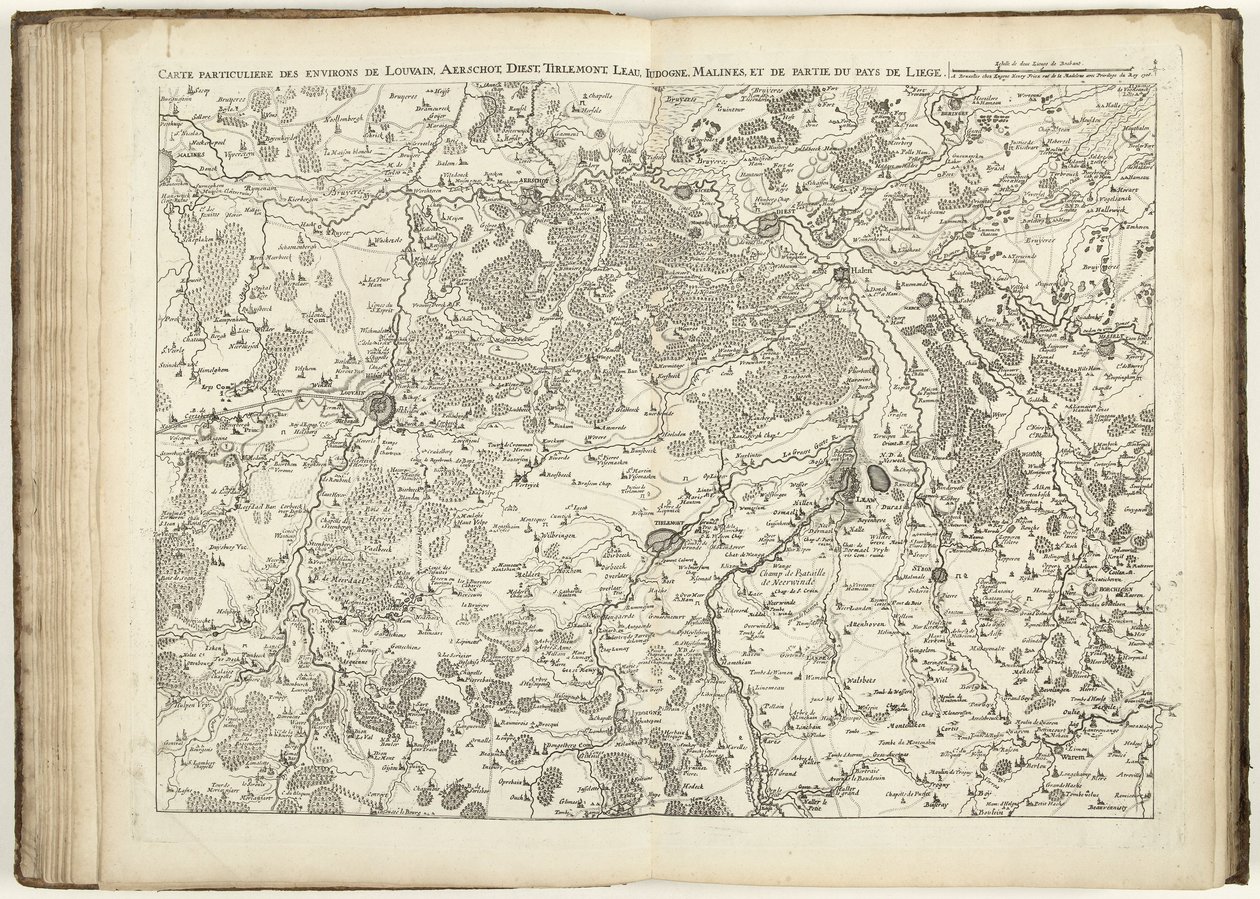 Map of Brabant, 1706 by Flemish School