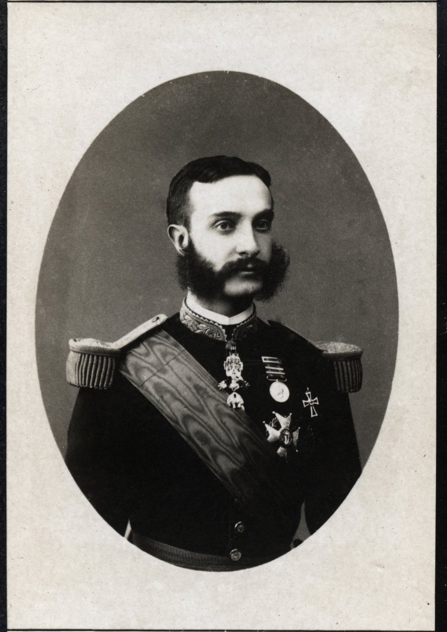 Portrait of Alfonso XII of Spain, King of Spain by French Photographer