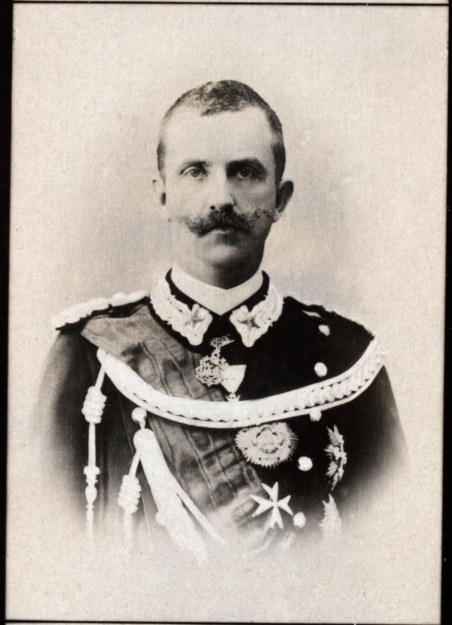 Portrait of Victor Emmanuel III of Italy, King of Italy by French Photographer