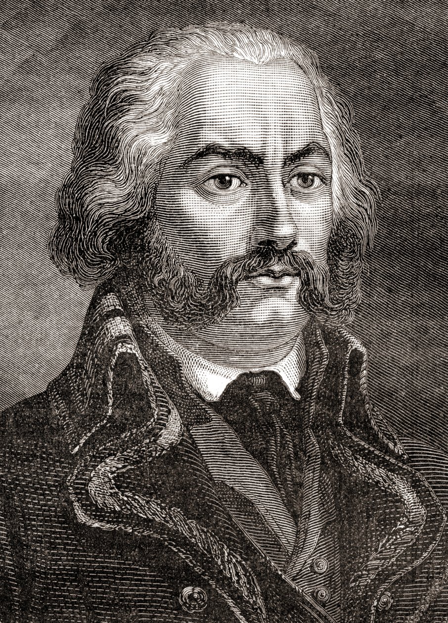 Adam Philippe, Comte de Custine, from Histoire de la Revolution Française by Louis Blanc by French School