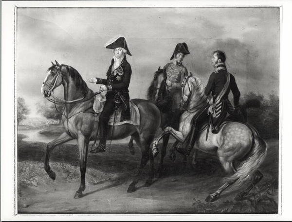 Duke of Bassano (1763-1839) Riding in Poland, 1809 by French School