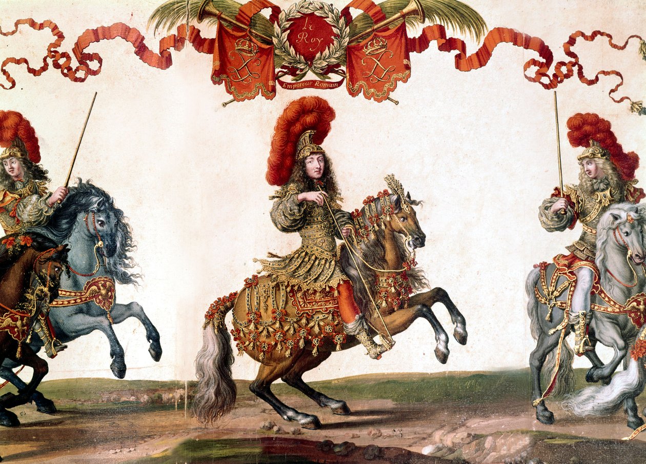 French King Louis XIV at the Grand Carrousel, 1662 by French School