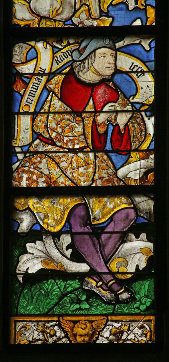 Window depicting a prophet on the Tree of Jesse by French School