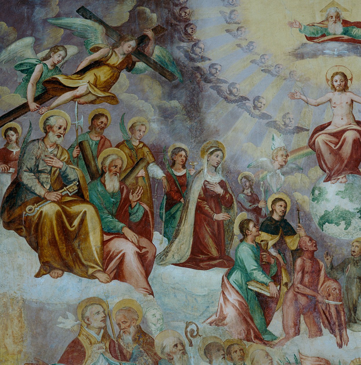 (Detail) Depicting the Last Judgement and Saints in the Apse by Italian School