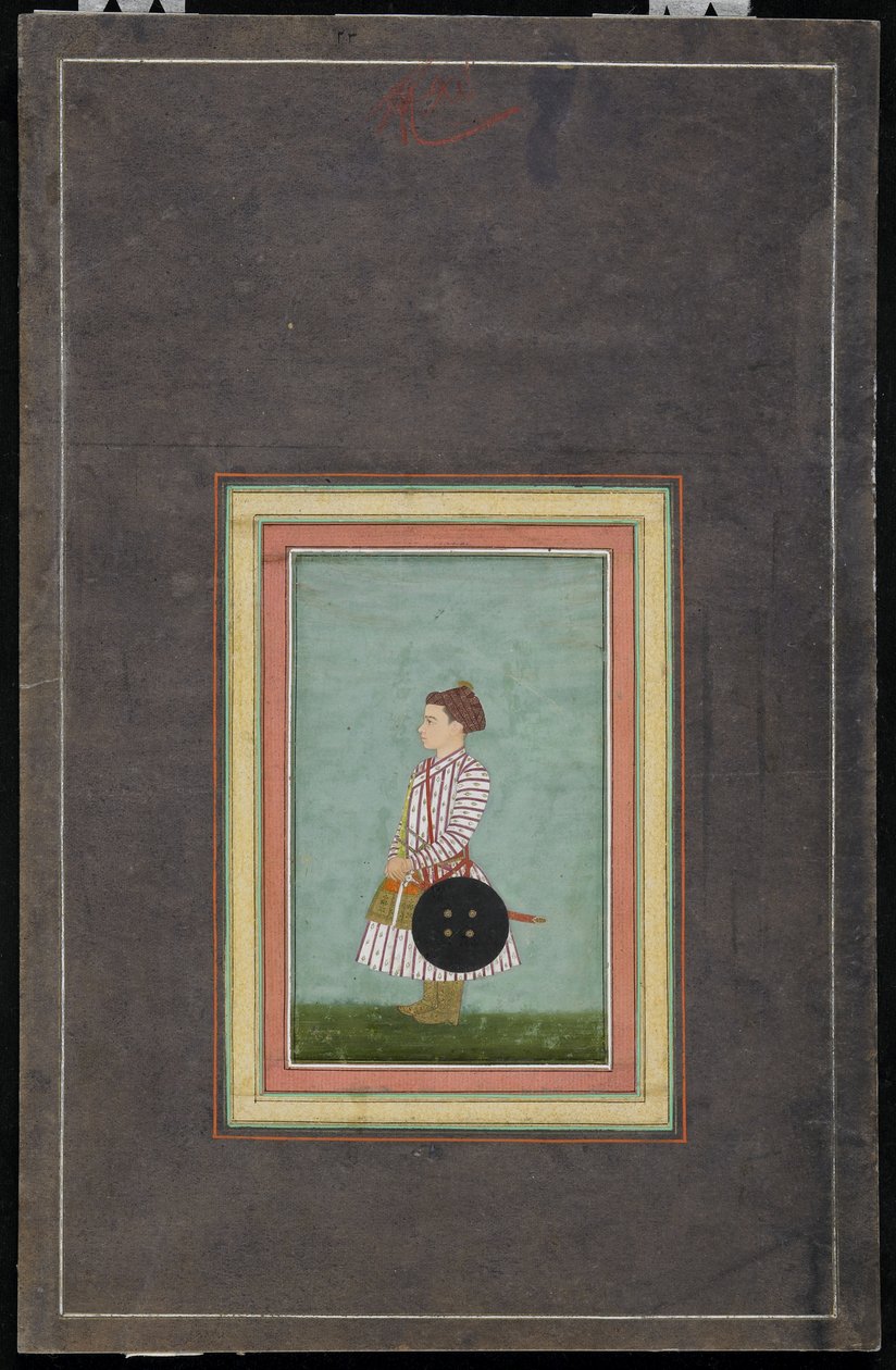 Young Prince by Mughal School