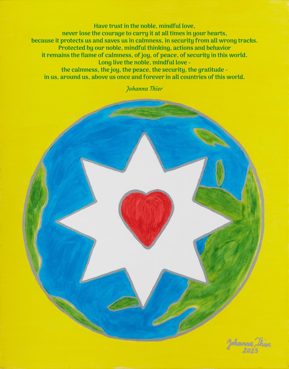 The Star of the Noble, Mindful Love for all Humans of this World by Johanna Thier