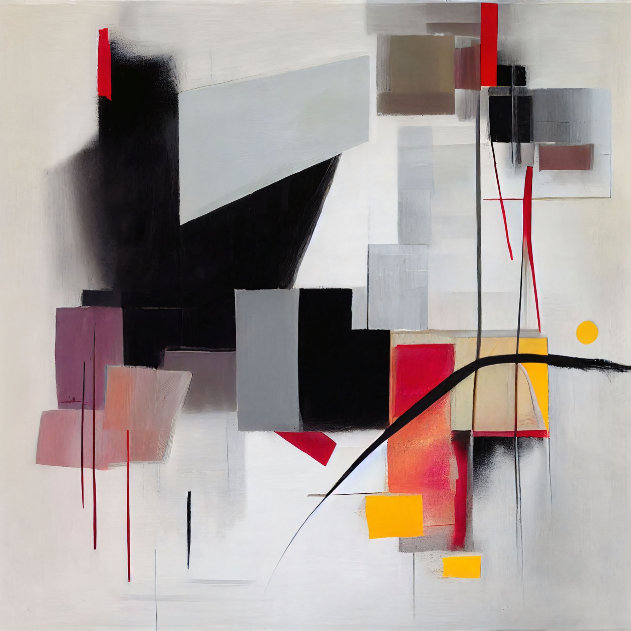 Modern Elegance in Abstract Form by F. Abderrahim