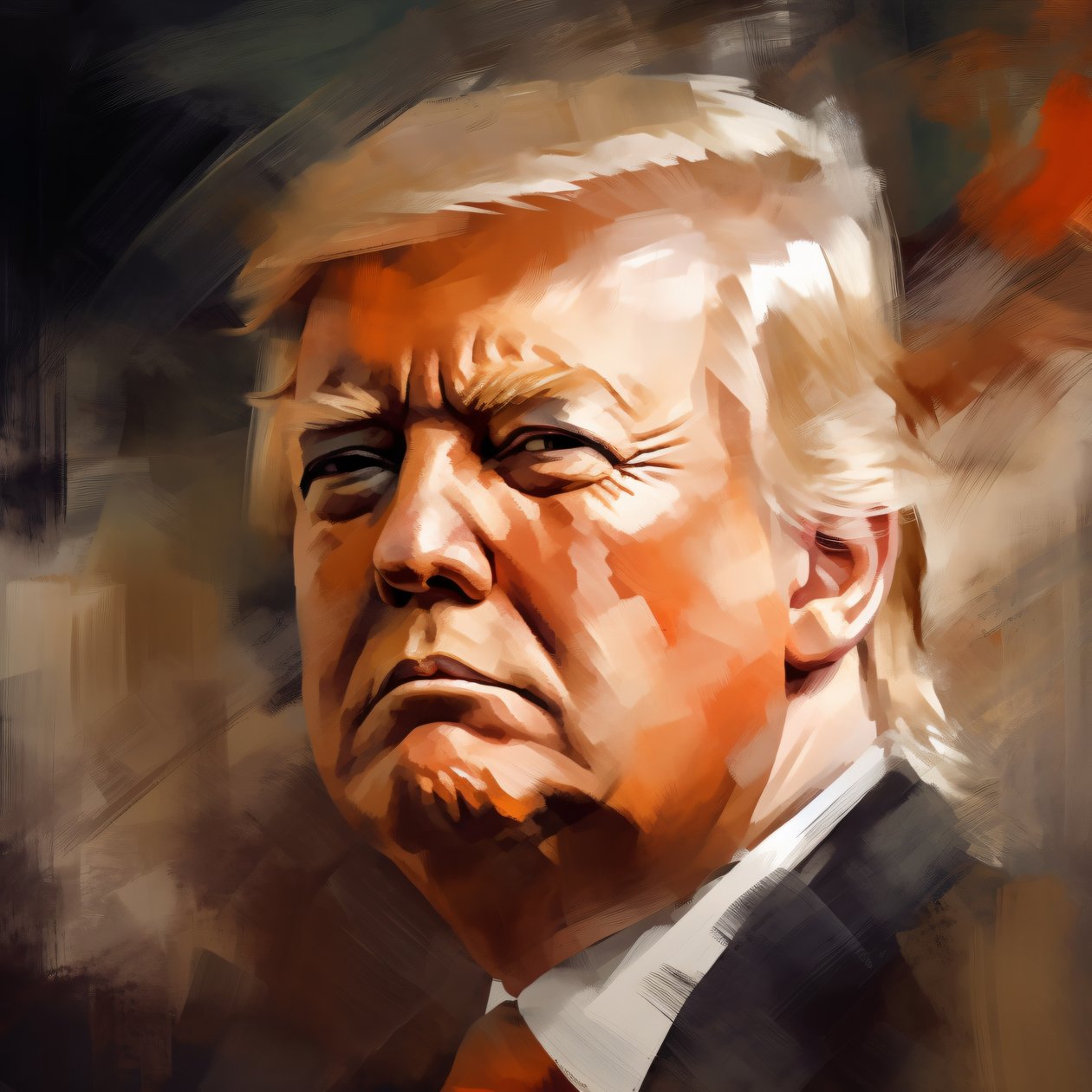 Fine Art Donald Trump Portraiture by F. Abderrahim