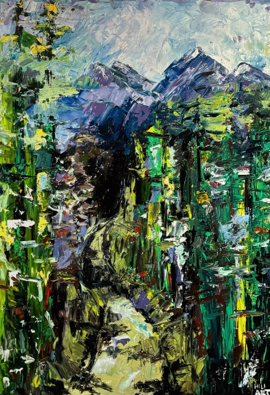 Hiking in the Alps by HILI ART Tetiana Brzozowski