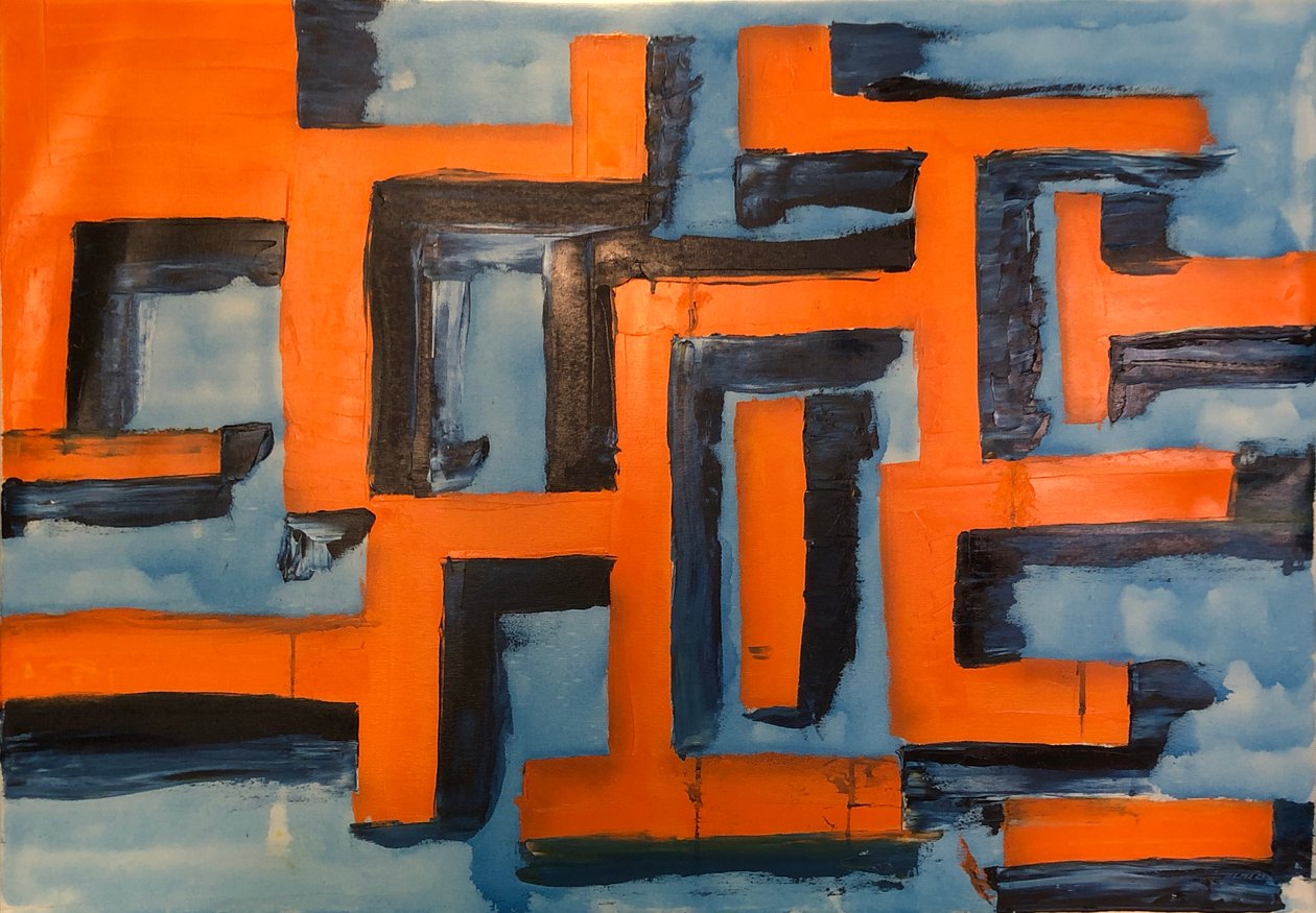 Komplementär Orange Blau by Martin Goersch