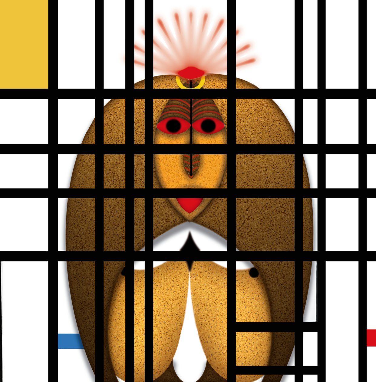 Lockdown (VIII) - (aus der Serie Animal Rationale) by Alexander Eibach