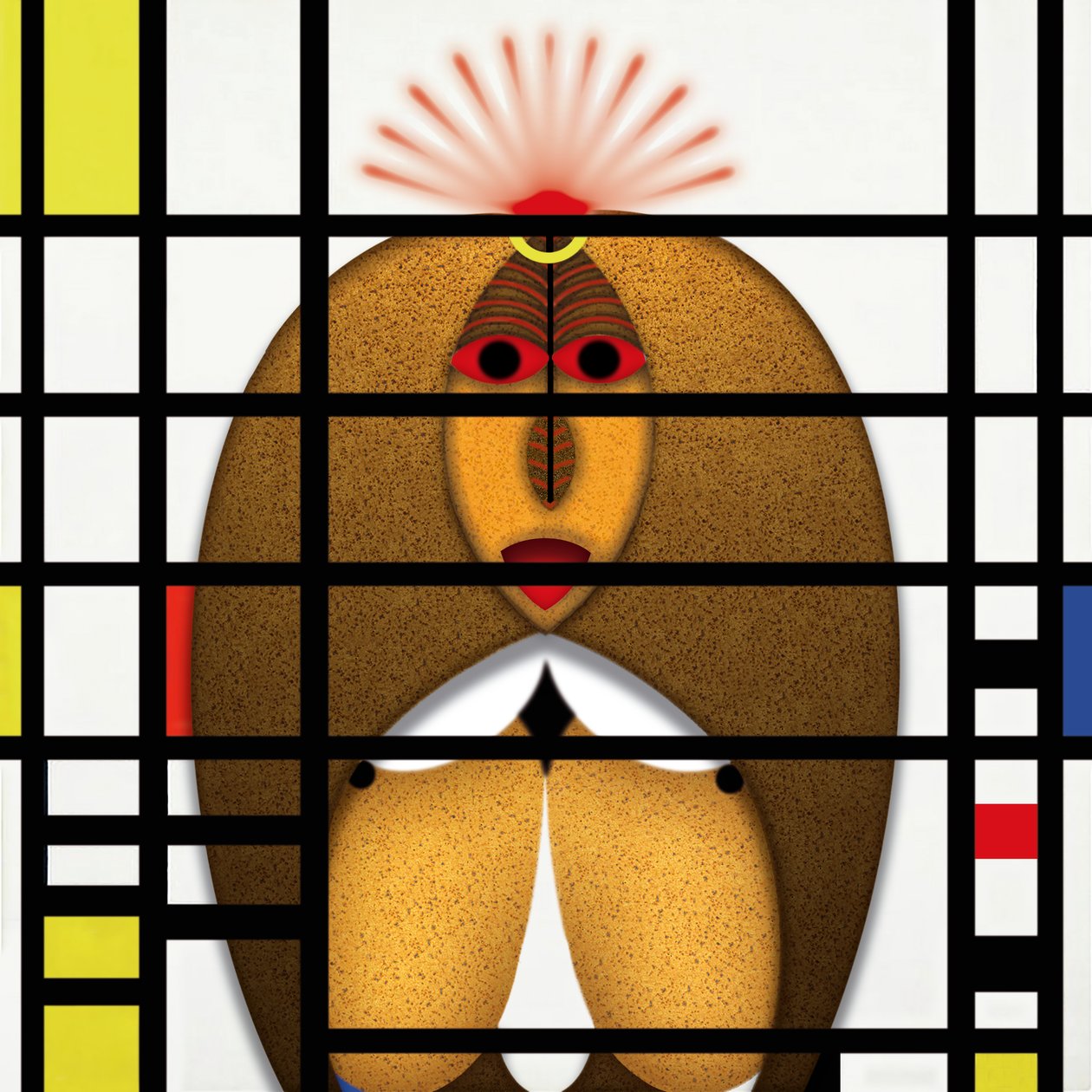 Lockdown (XVII) - (aus der Serie Animal Rationale) by Alexander Eibach