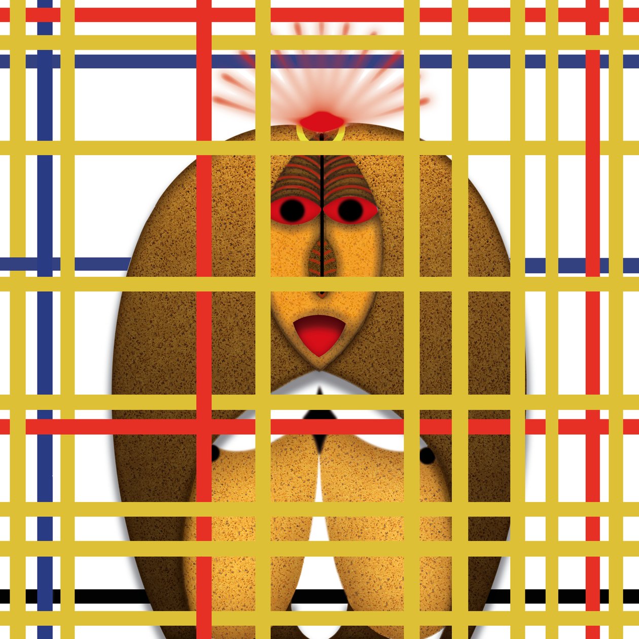 Lockdown (XXV) - (aus der Serie Animal Rationale) by Alexander Eibach