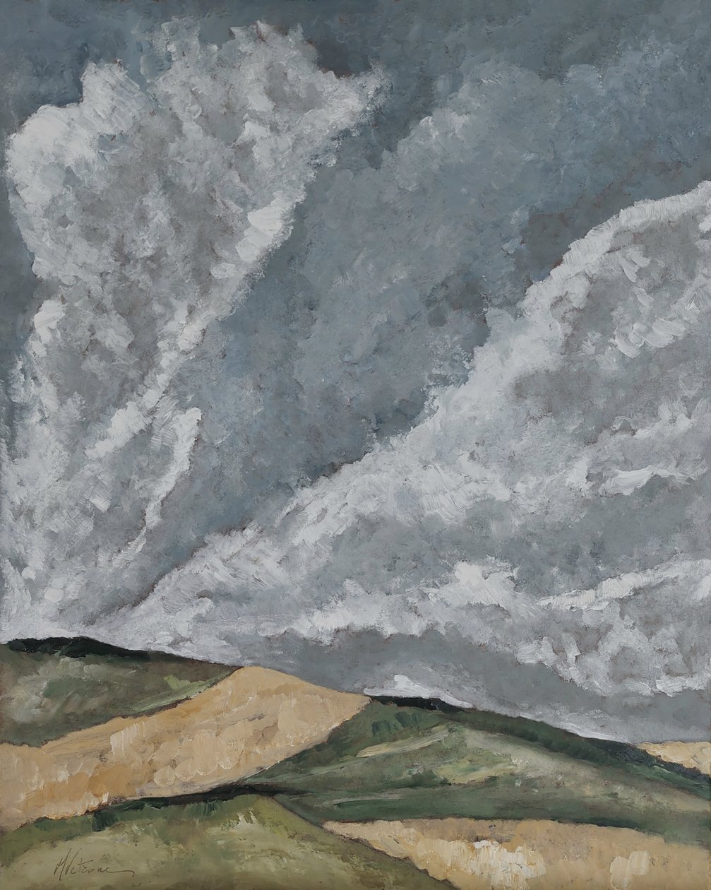 Clouds over the Wheat Fields by M. Vet
