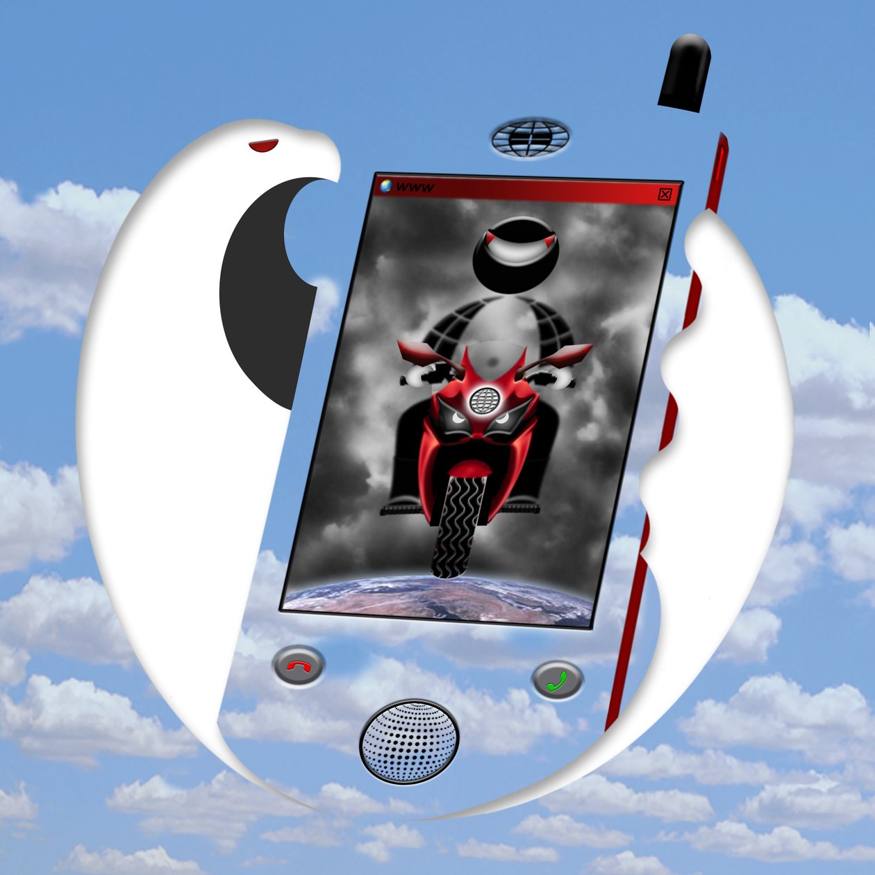 www (I) (weh, weh, weh) (aus der Serie: Skyphone) by Alexander Eibach