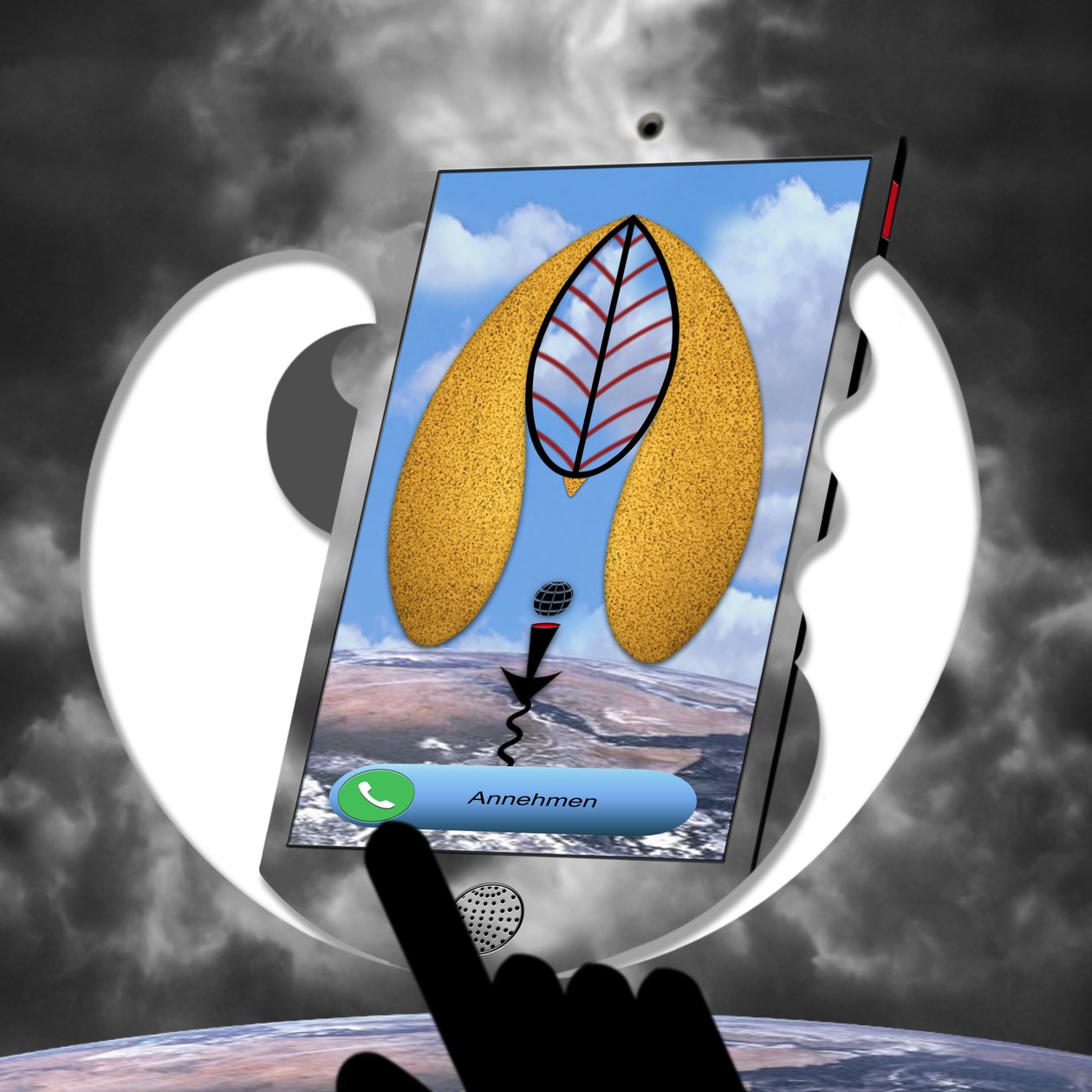 Der Anruf(I) - (aus der Serie: Skyphone) by Alexander Eibach