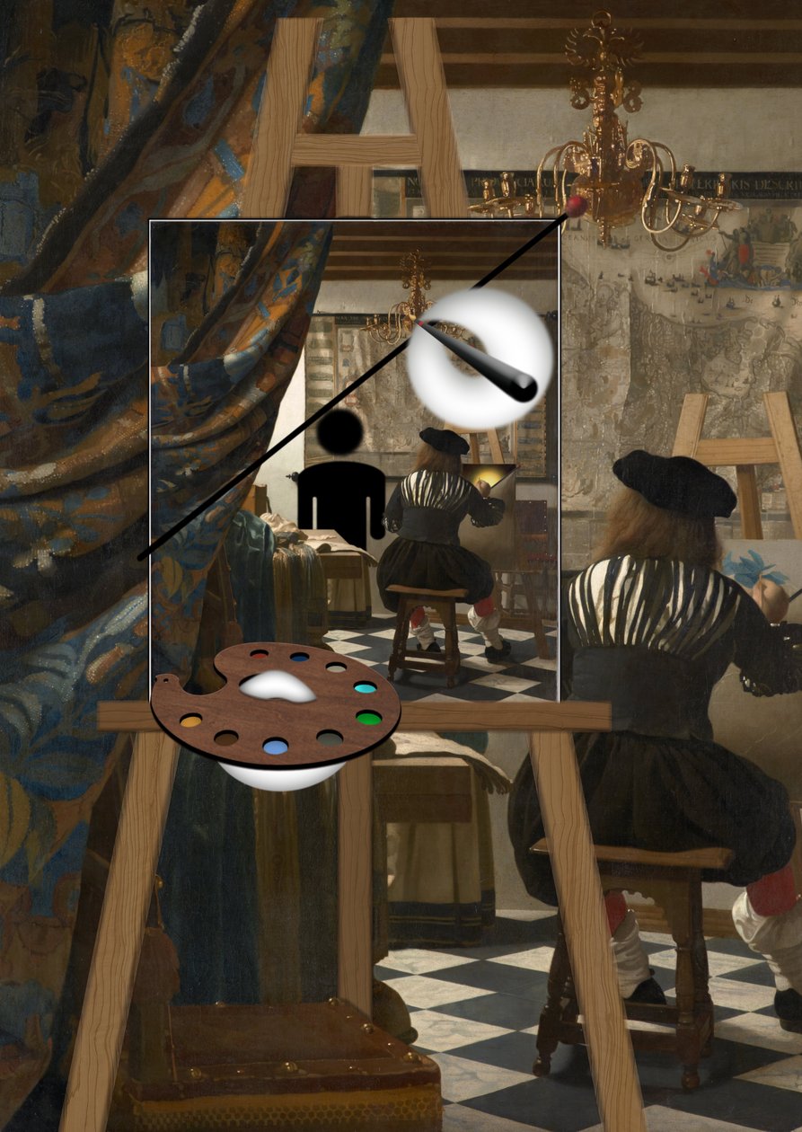 Maler und Modell (I) by Alexander Eibach