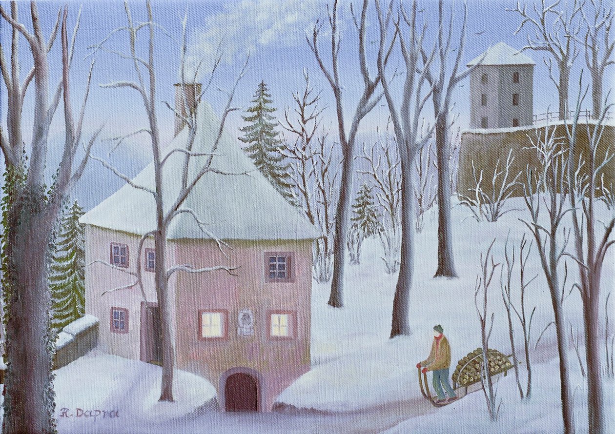 Mönchsberg Alley 13 in Winter by Regine Dapra