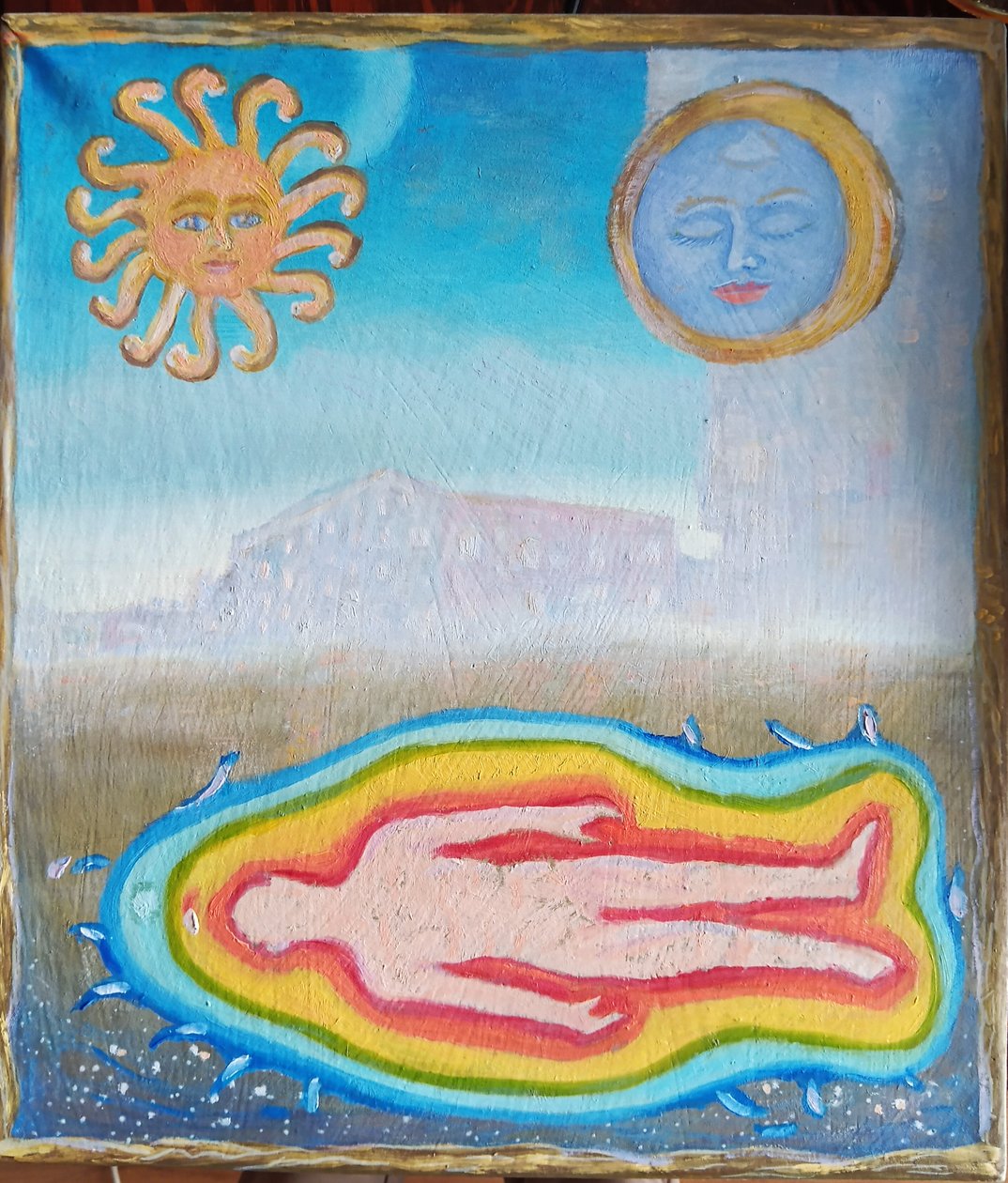 Landscape with Human Aura by Elzbieta Goszczycka