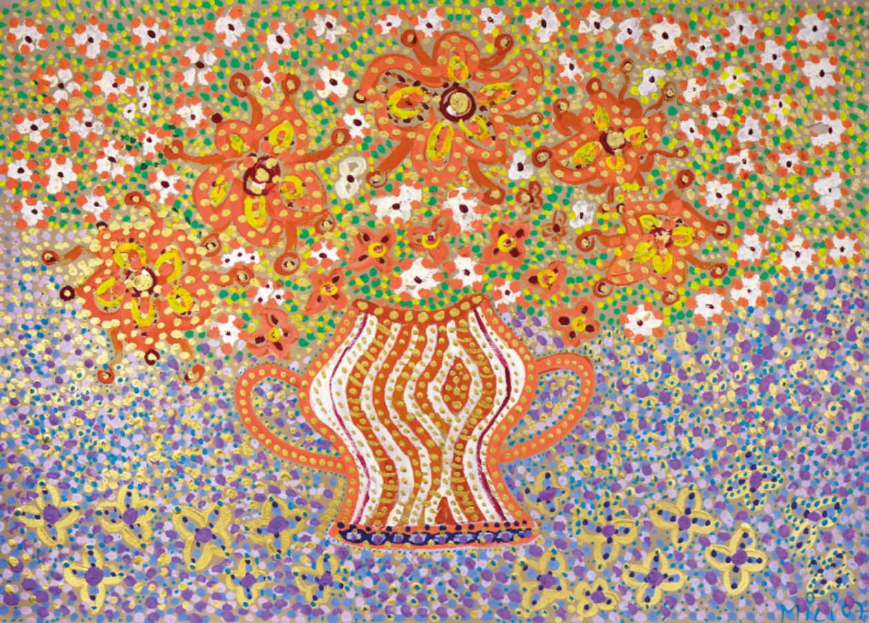 Hibiscus and Daisies by Margareta Uliarte