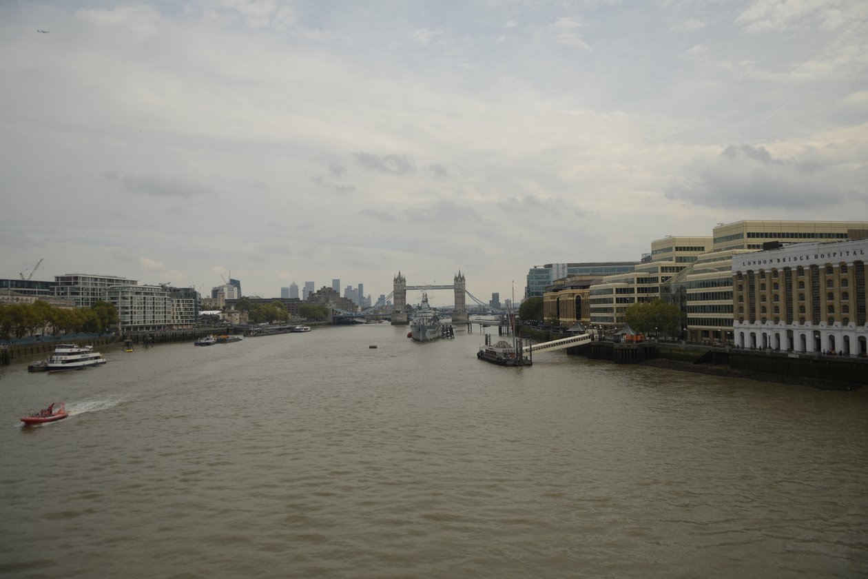 London Bridge Over the River Thames in the Heart of London by Albert Mansour