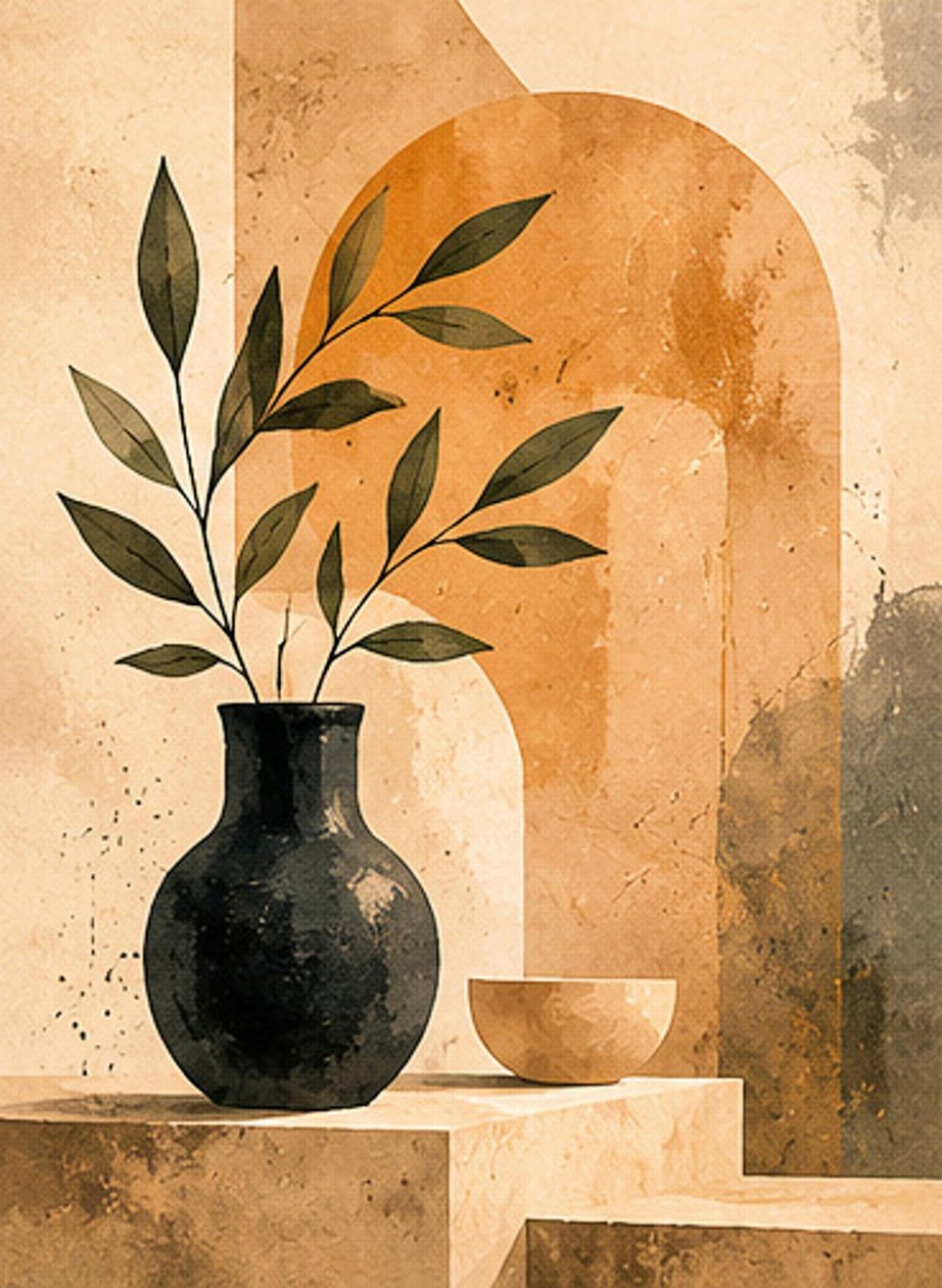 Natural Balance. Minimalist Elegance in Earth Tones by Nomi Morina