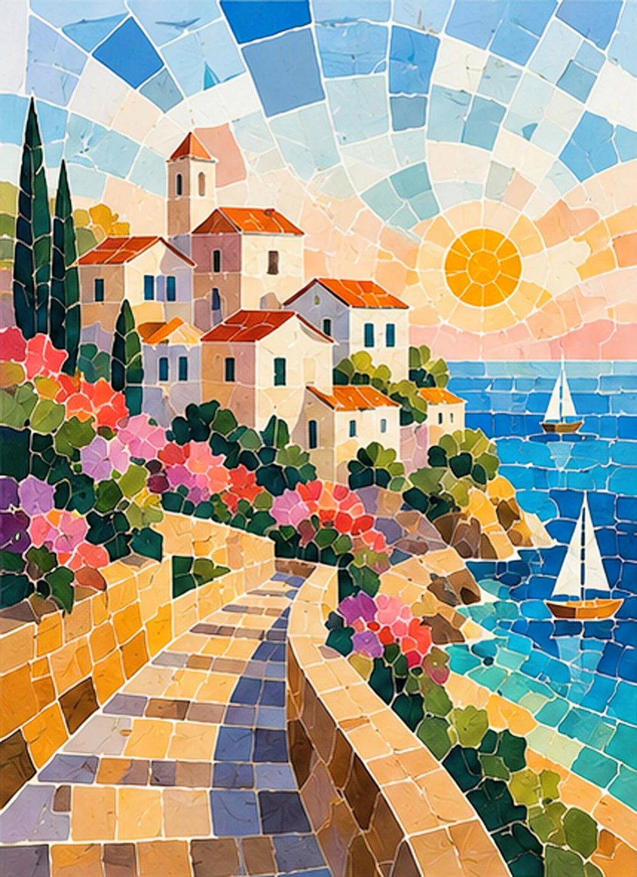 Sun Path on the Mediterranean by Nomi Morina