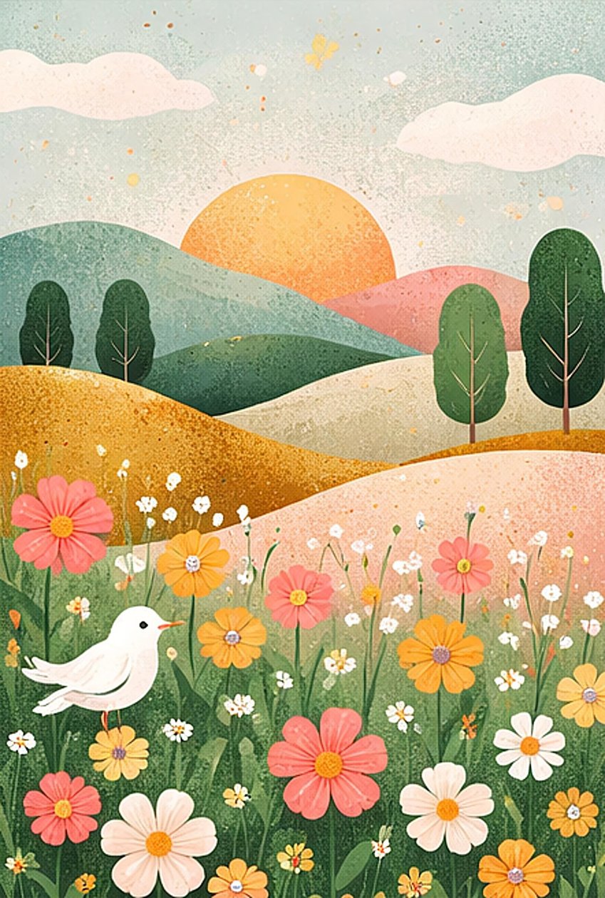Spring Meadow by Nomi Morina
