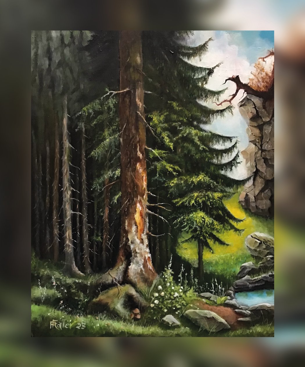 Clearing in the Deep Forest by Faller Rüdiger - Tician