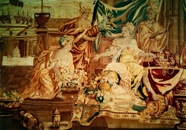 Asia, from a tapestry of the four corners of the world (detail) by A. Baertams