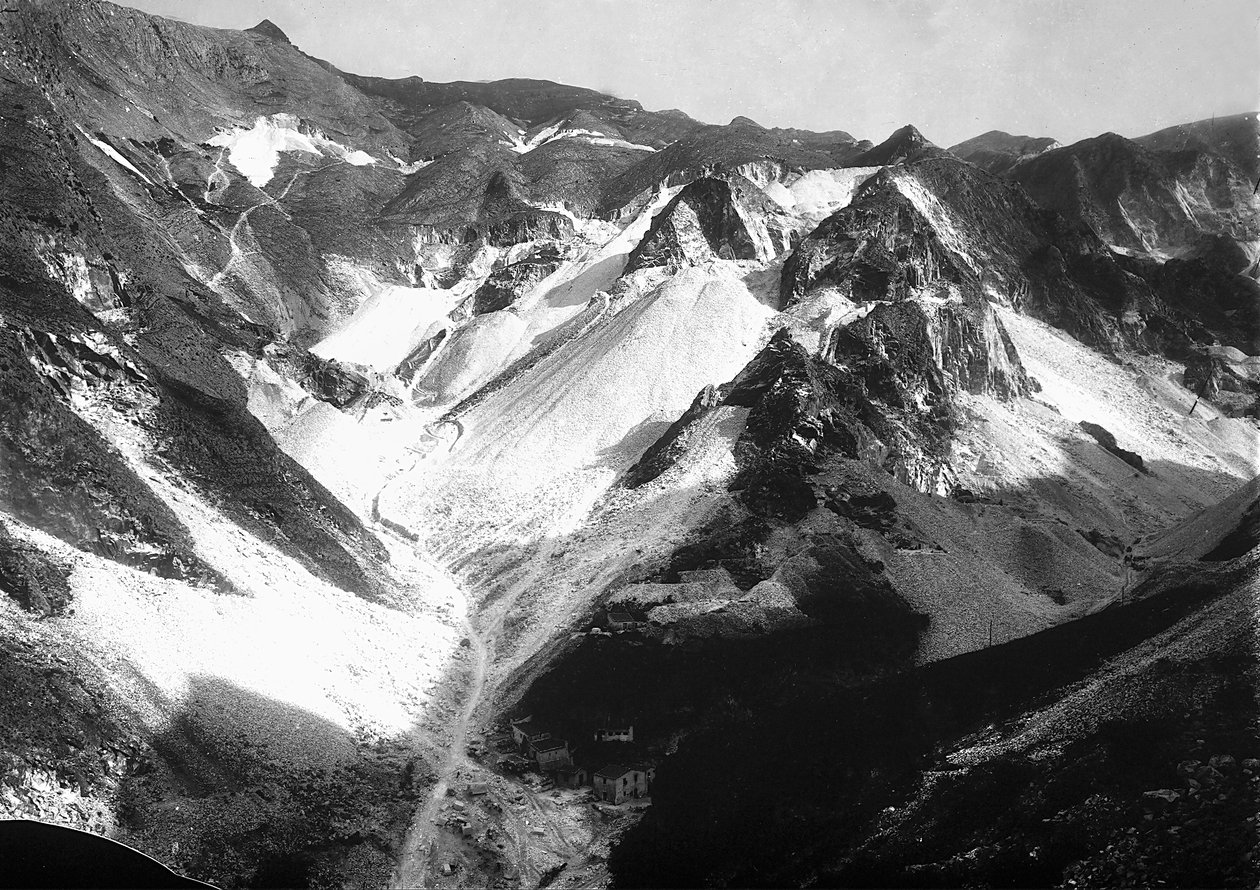 Marble quarries in the Apuan Alps, in Tuscany by A. Corsini