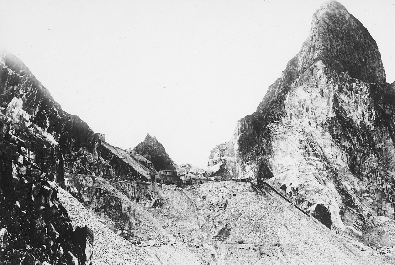 Marble quarry in the Apuan Alps, Tuscany by A. Corsini