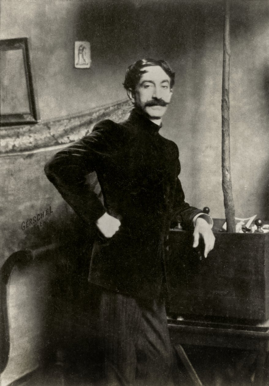 Portrait of the French painter Antonio De La Gandara by Aaron Gerschel