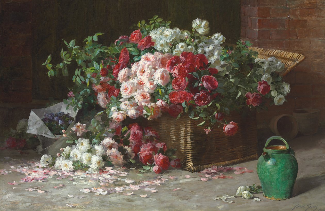 Basket of Roses, c.1890 by Abbott Fuller Graves