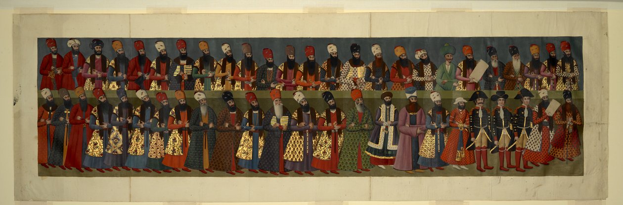 Detail from the Reduced Copy of the Great Mural by 