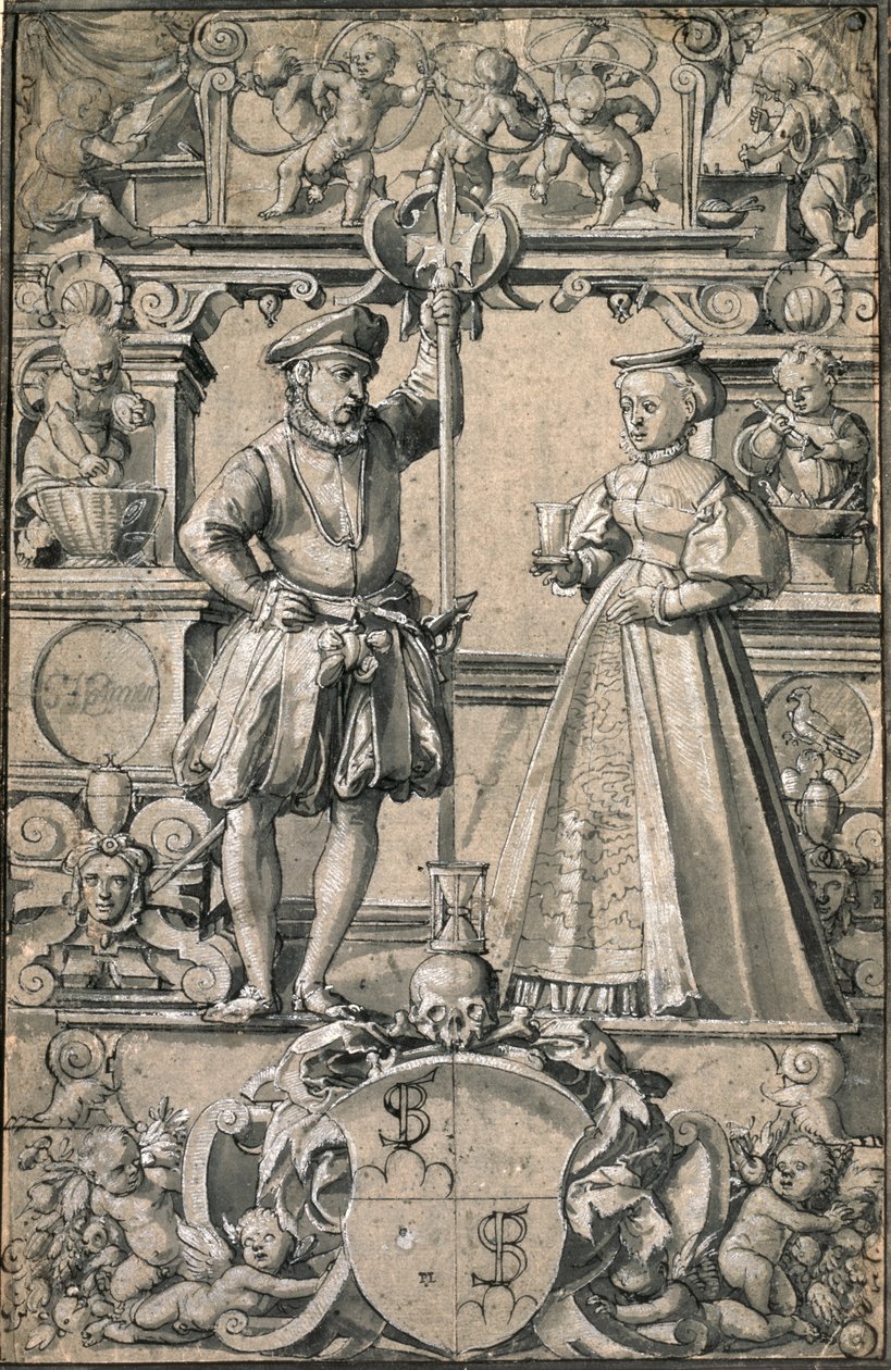 Design for a glass painting by Abel Stimmer